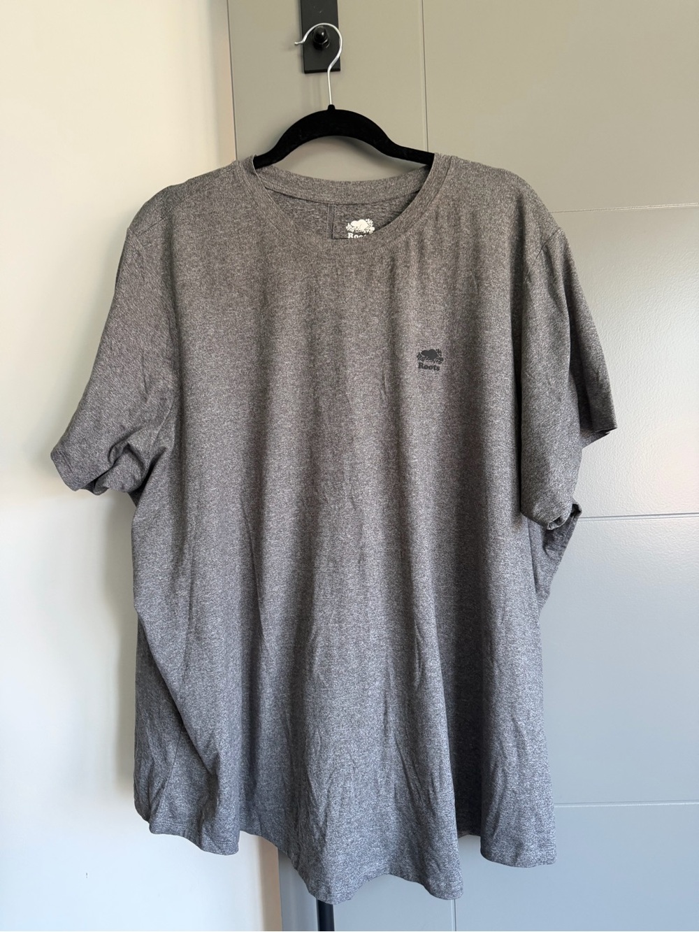 Roots Gray Crewneck T‑Shirt